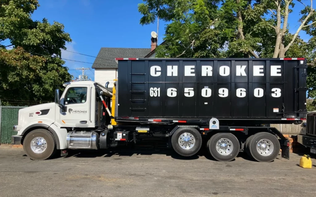 cherokee truck and dumpster